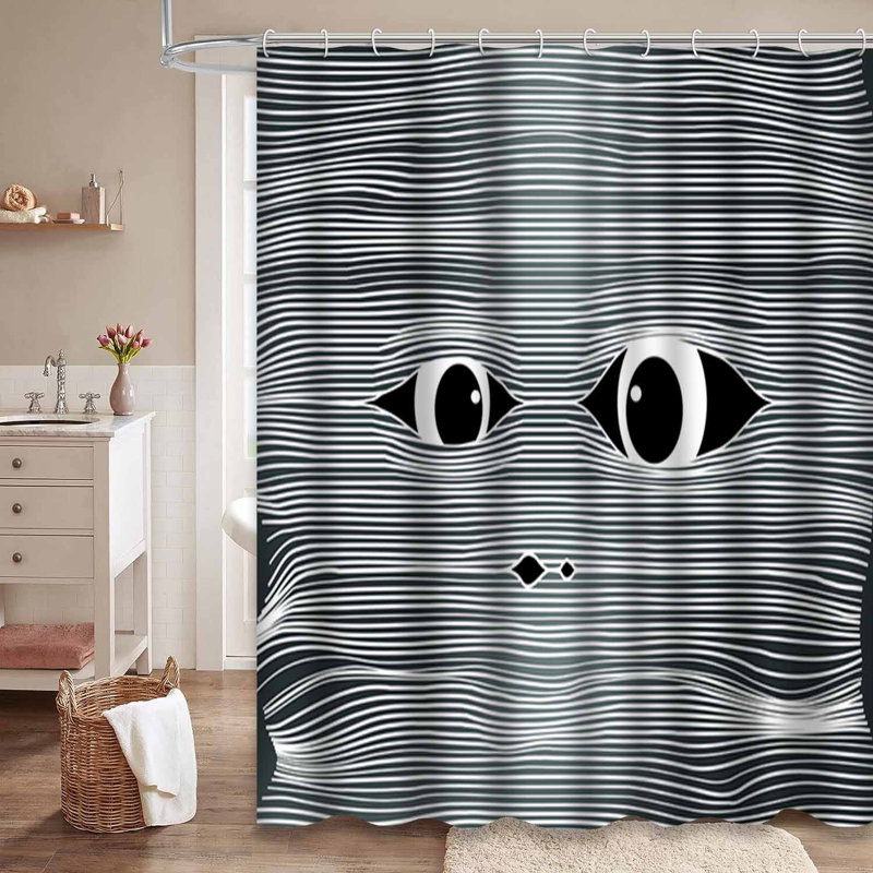 Rideau de douche Mummy Halloween Stroke, L 72 po x l 78 po
