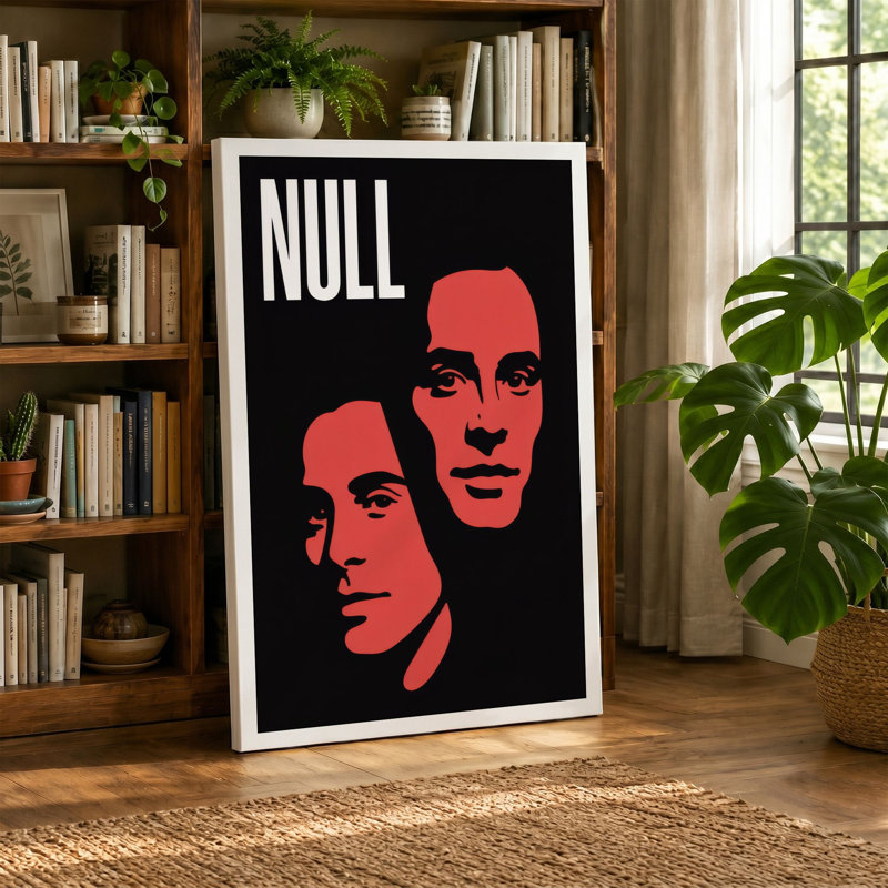 Null Modern - Wrapped Canvas, 36x24 - 91.4 x 61.0 cm, Cream Border