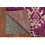 Tapis marocain mauve pelucheux 3 x 5