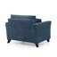Fauteuil rembourré 46,5 po en velours côtelé-1761710496