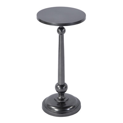 Table de bout à piédestal en métal l 10 po Sterling