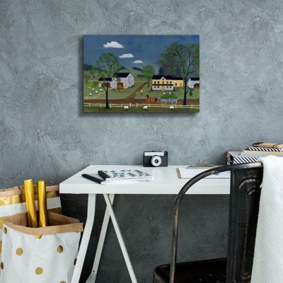  'Bringing In The Hay' by C Munro Canvas Wall Art, 18" x 12"