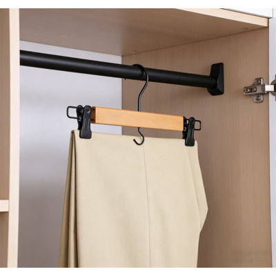 Porte-cintres en bois pour pantalons et jupes