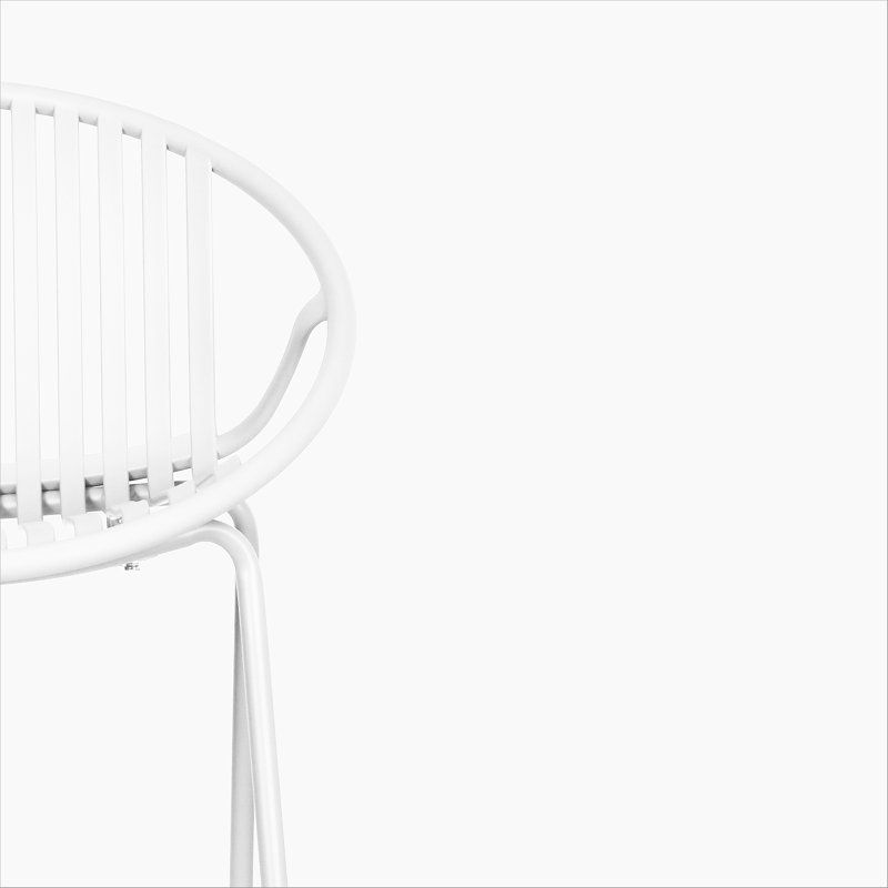 Chaises de salle à manger de patio, Blanc