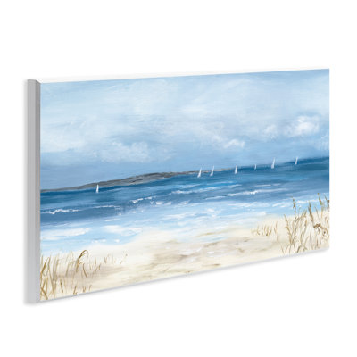 Plaque murale panoramique Windswept Regatta, design par Georgie Harrison