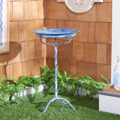 Juriana Metal Single Tier Birdbath