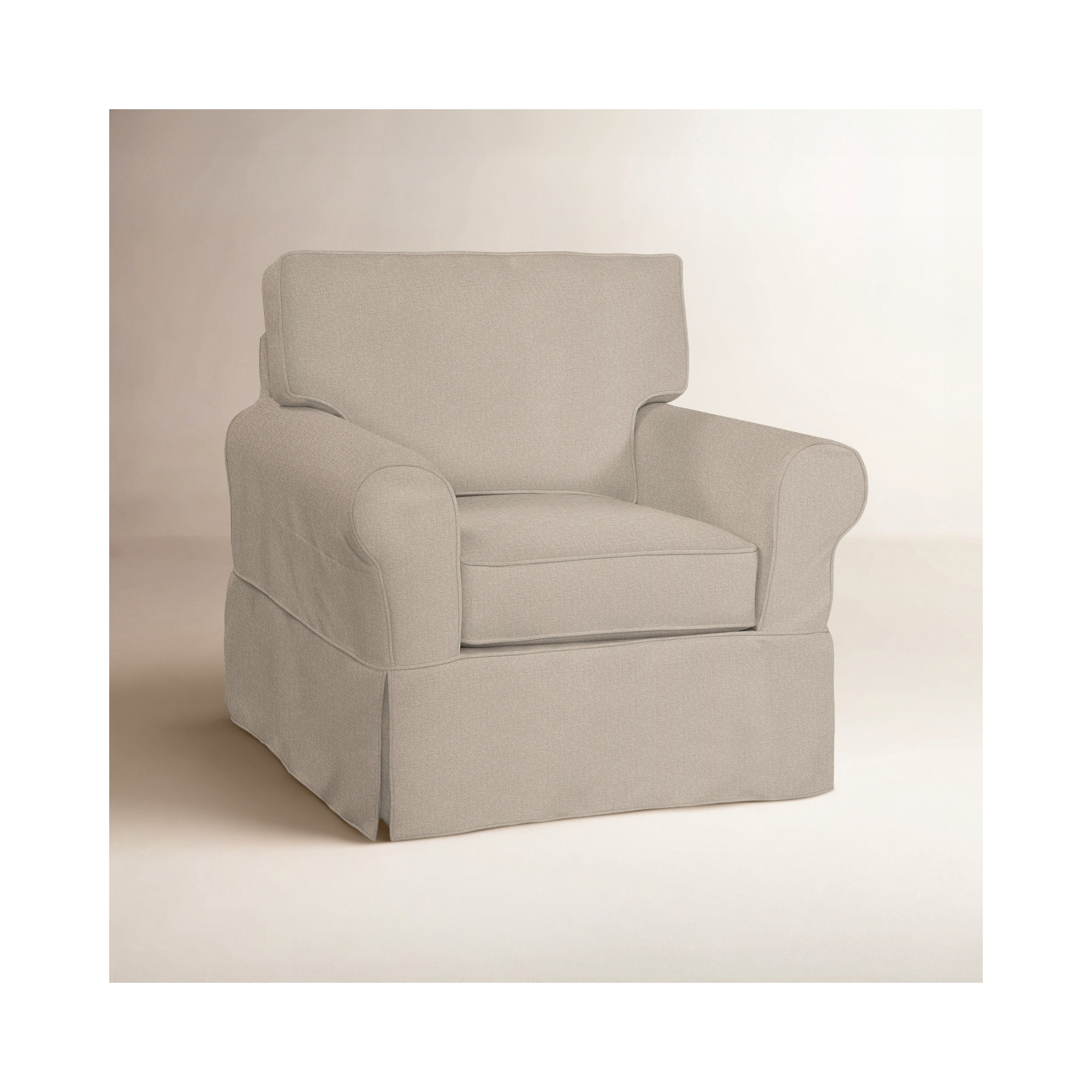 Bedford Upholstered Accent Chair, Eggshell Crypton Performance; 0884-93