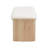 Sandy Rubberwood Bench With Soft Cushion Seat