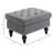 Ottoman With Storage For Living Room, Storage Ottoman With Removable Lid, Button-Tufted Fabric Bench For Footrest And Seat With Wood Legs