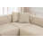 Cappuccino Corner Sofa, Soft Texture Fabric, 55.1 x 27.2 x 35.4 Inches | Beech & Fir Tree Frame, 30 DNS Foam Cushions, Spring System | Perfect for Living Rooms, Stylish & Comfortable Design, Plastic Legs