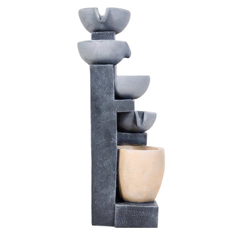 Outdoor Floor Fountain with Lights