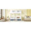 Structure de lit simple en bois, blanc-739740823-739740820