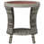 Plateau de table brun / base grise sélectionné