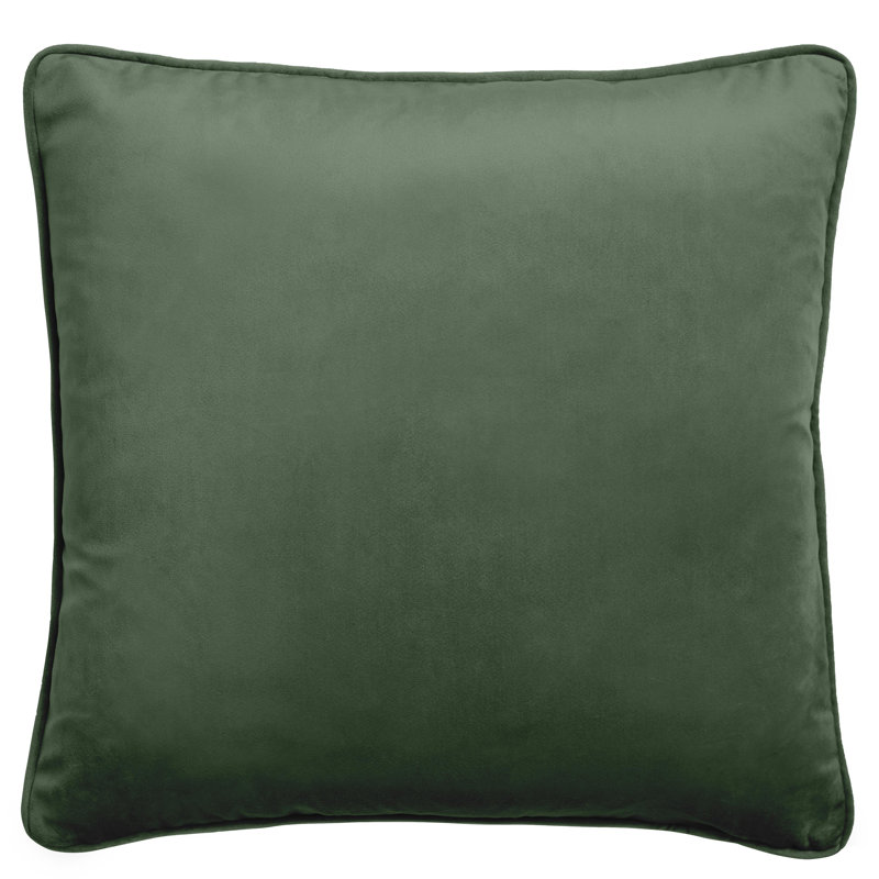 Montrose 43cm Cushion Cover with Filling, Dark Green, 43cm H x 43cm W x 15cm D