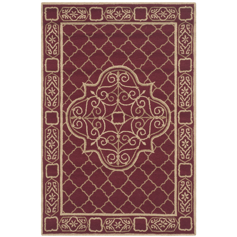 Bibbins Hand Hooked Performance Geometric Rug