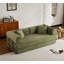 Canapé-lit convertible avec coussin cylindrique, canapé-lit pliant en velours côtelé avec cadre de forme fixe, canapé-lit de salon pour la chambre à coucher (vert)-145506678