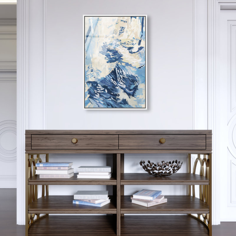 Coastal Feel I Print by Oliver Gal, 17"H x 25"W, White Floater Frame