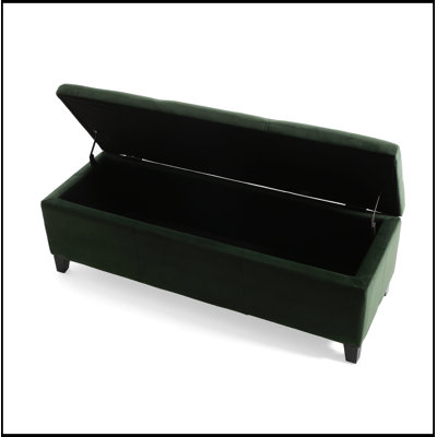 Upholstered Bench with Flip-top Storage