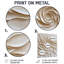 Spirale florale blanche et crème - Botanicals, décoration murale en métal, impression moderne sur métal-1553853684