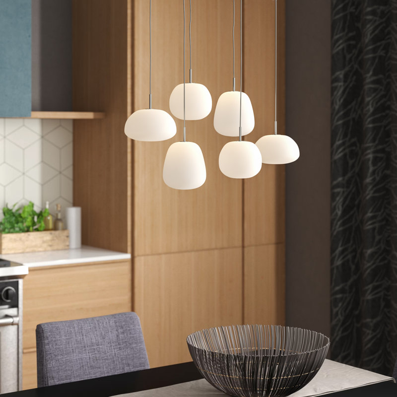 Hughie 6 - Light LED Cluster Pendant