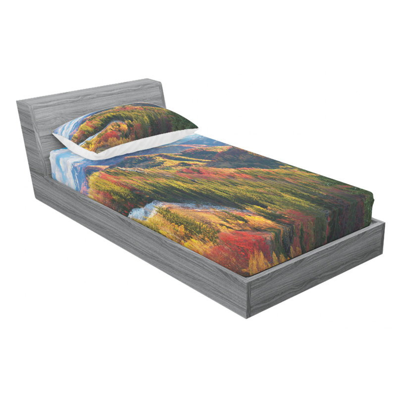 Microfiber Fitted Sheet, Twin Fitted Sheet with 1 Pillowcase