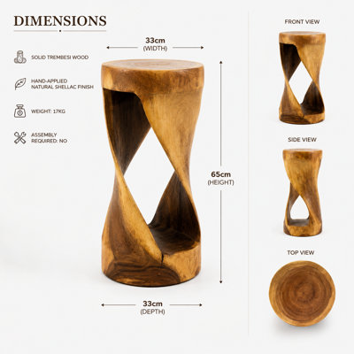 Burruss Solid Wood End Table