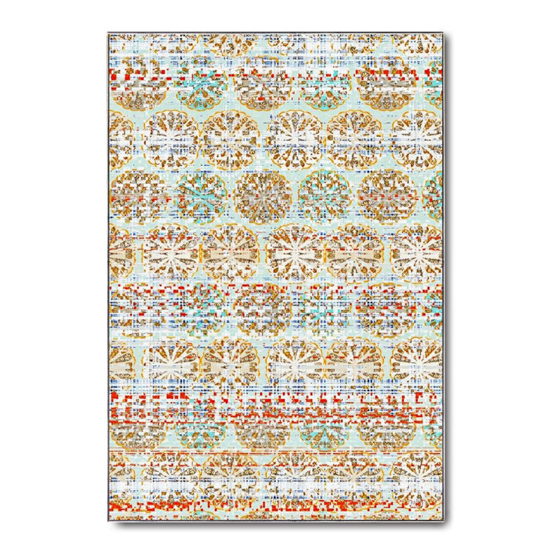 Tapis en coton Kya, Rectangle 2 pi 7 po x 3 pi 11 po