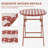 3-piece Steel Frame Wicker Folding Bistro Set-465441272