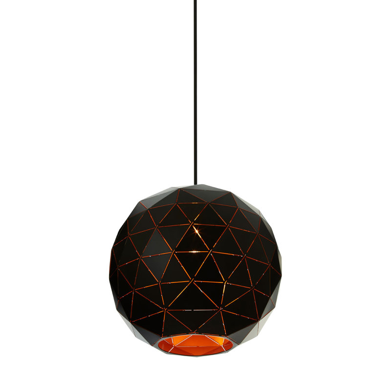 Cosima 1 - Light Single Pendant, Black/Gold, Matte Black
