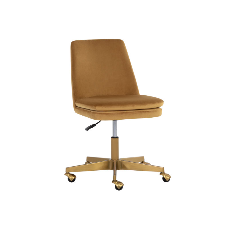Swivel Office Chair, Gold
