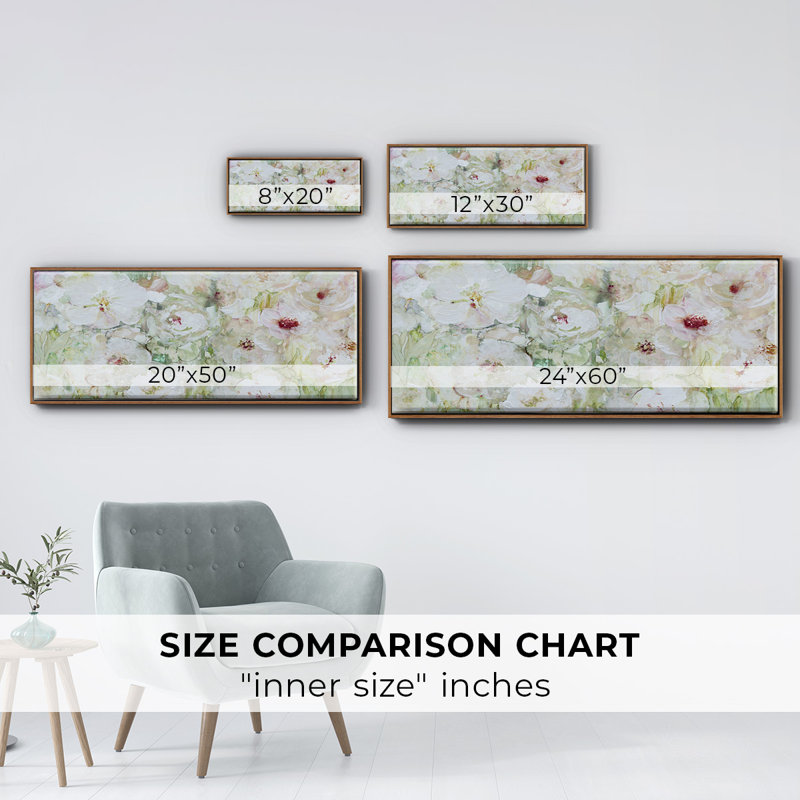 Jardin Blanc- Framed Canvas
