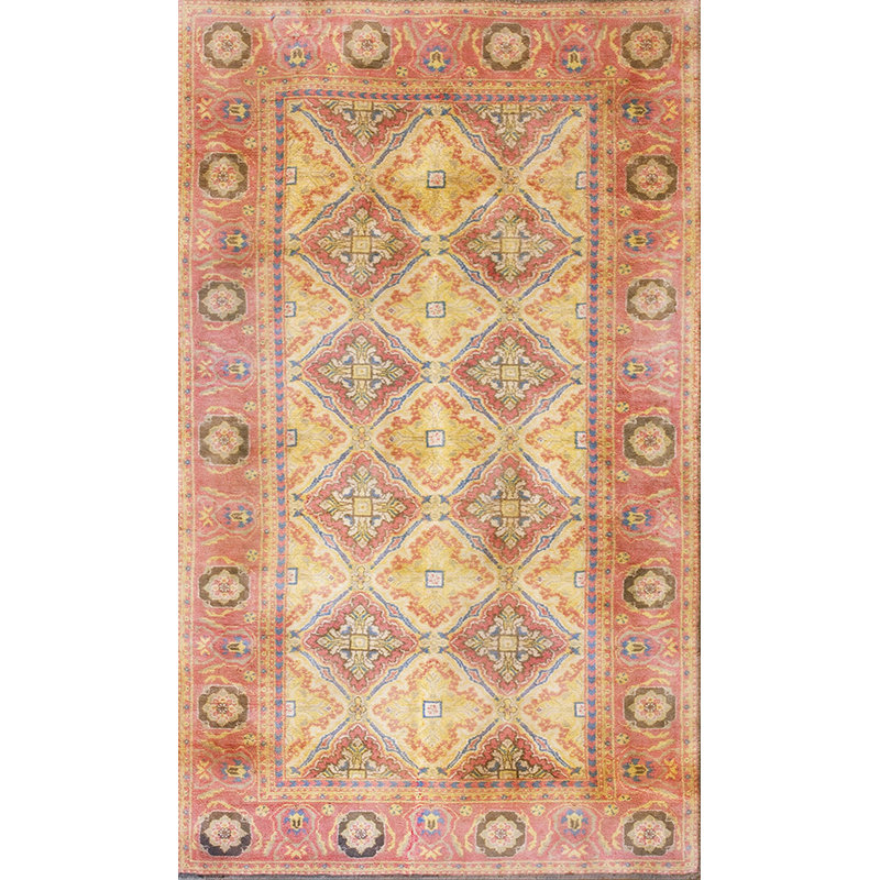 Tapis à motif géométrique antique en coton Patten