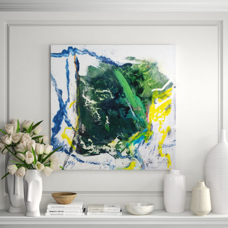 Pyrite by John Beard - Artist Enhanced Canvas Print, Black Framed Canvas, 40" H x 40" W x 1.75" D