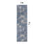 Tapis bleu / crème en polypropylène tissé à la machine Goldonna-1890432170