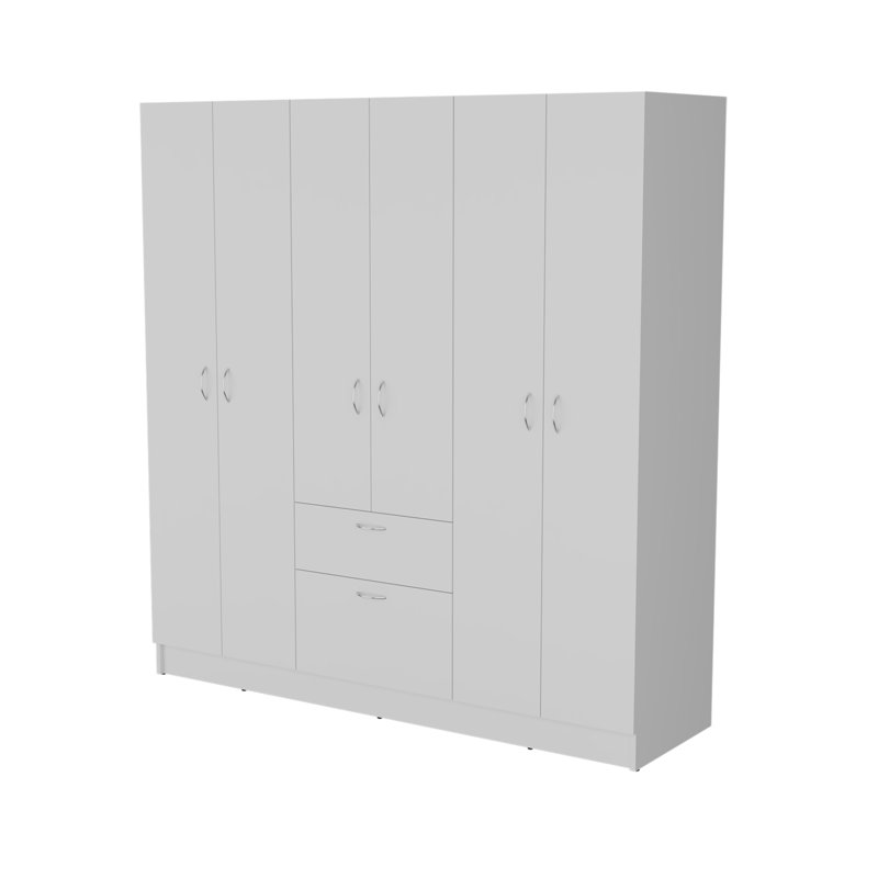 Rangement pour garde-robe Olin, Blanc