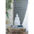 5.5X4.7X11.8" White Sitting Buddha Figure