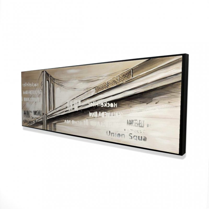 City brige - Toile avec cadre