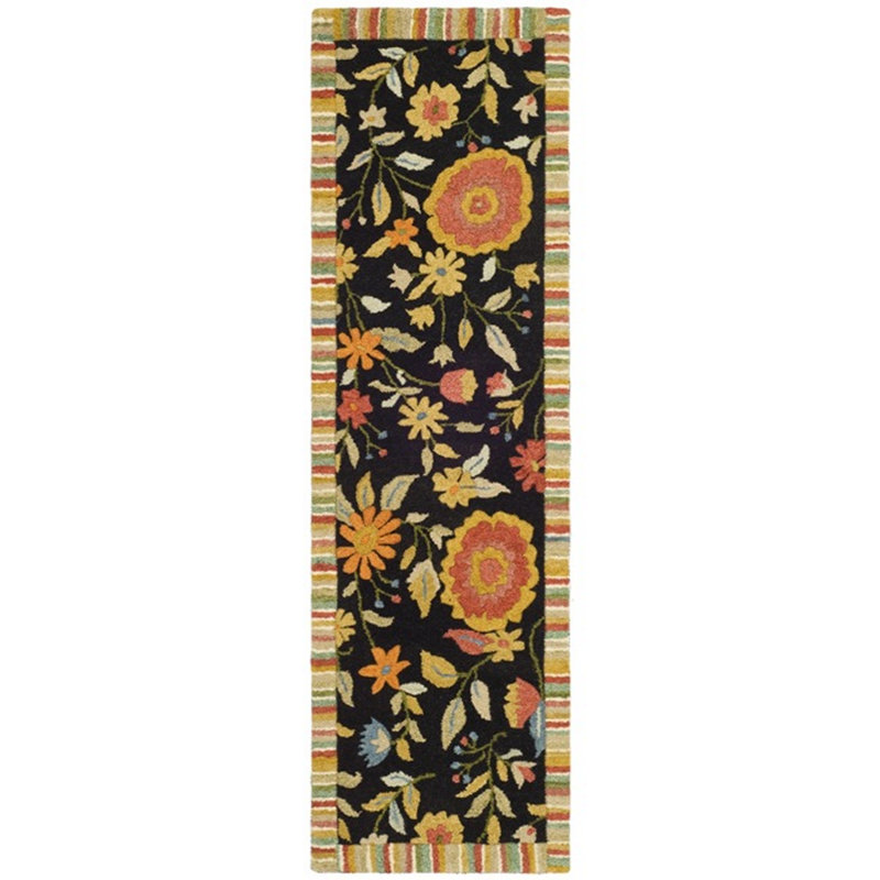 Tapis jardin noir, Coureur 2'6" x 8'