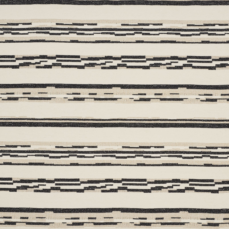 Tissu Sambar, Noir / doré