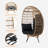 Swivel Wicker Outdoor Lounge Chair-96071682-96071683