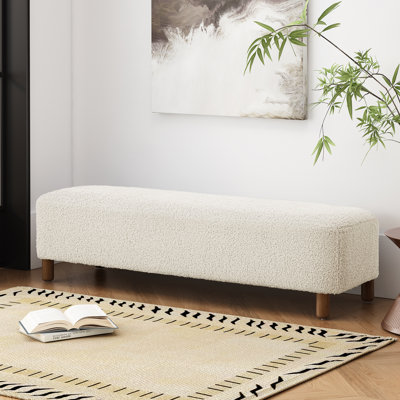 Repose-pieds confortable, blanc