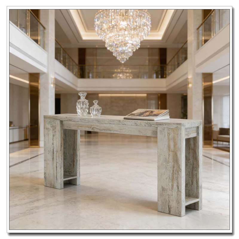 Table d'entrée en bois, console