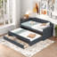 Upholstered Daybed With Trundle And 3 Drawers-612574780