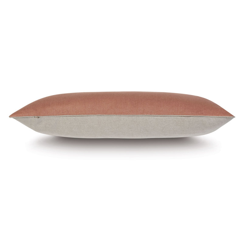 Ridge Linen Lumbar Pillow Cover & Insert