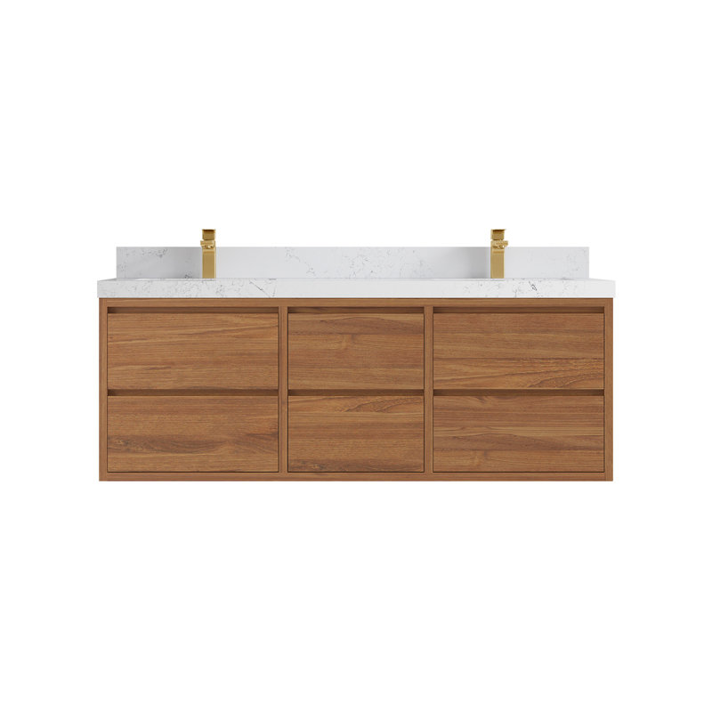 Madison 60'' Double Bathroom Vanity with Top, Empira