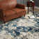 Bleu oriental/Tapis décoratif gris Wainwright