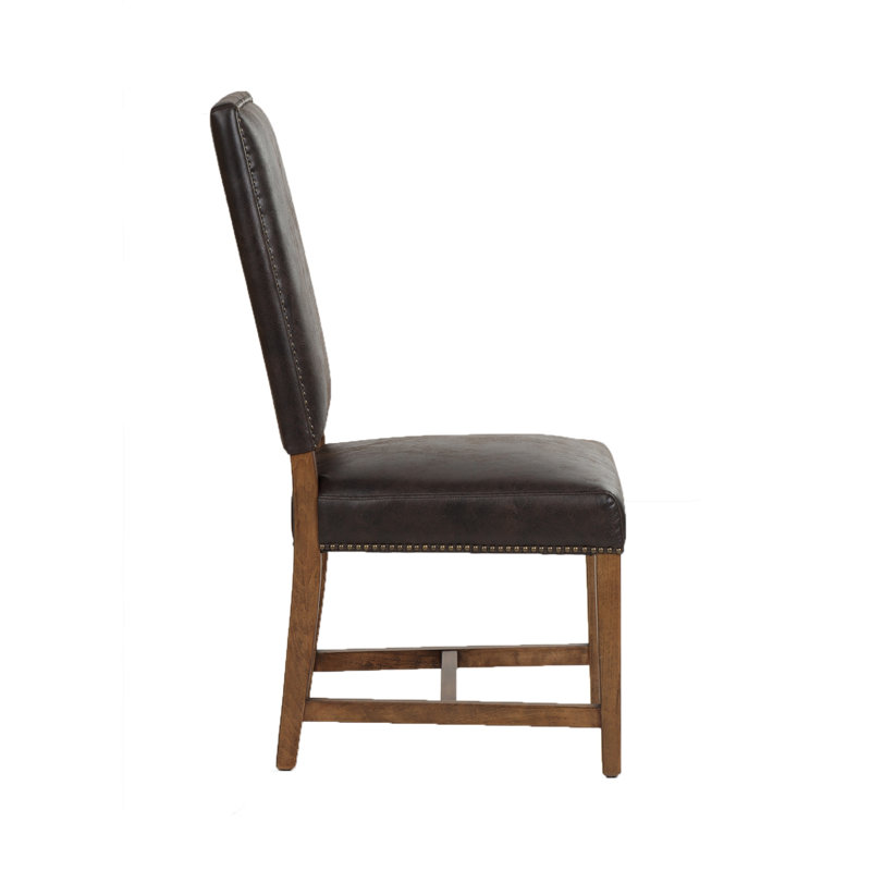 Darcy Leather Dining Chair, Dark Brown