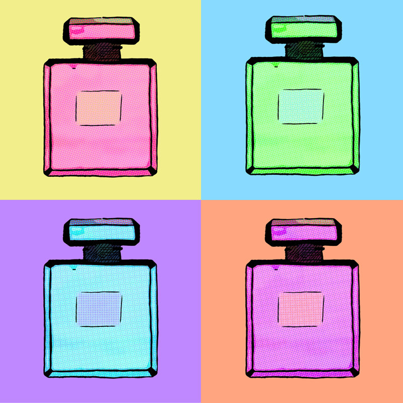 Bottles ala Warhol 24x24