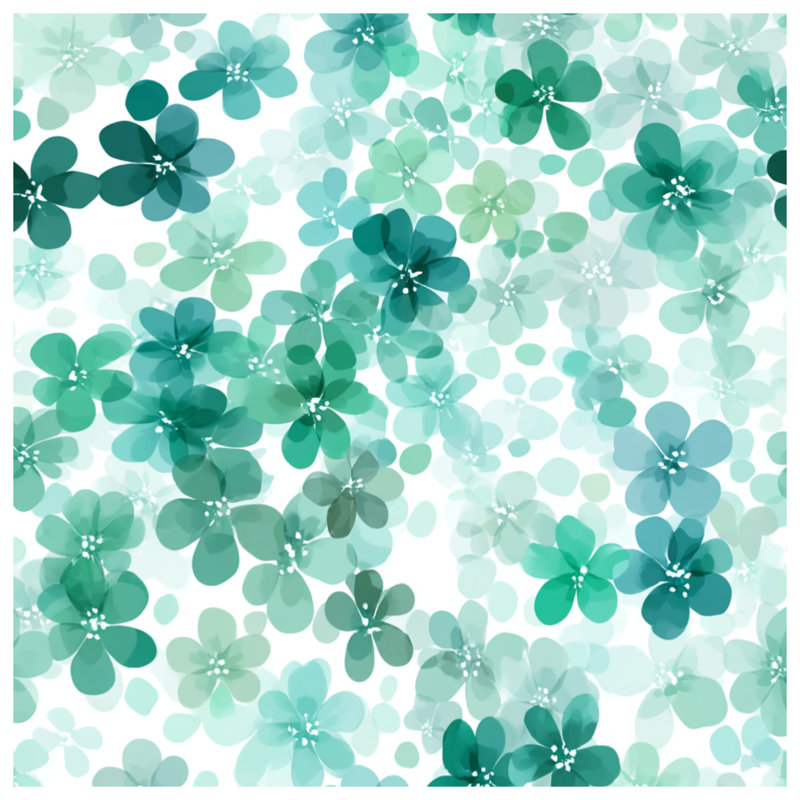 Housse de couette Floral Bedding, Housse de couette pour grand lit, Motif floral vert