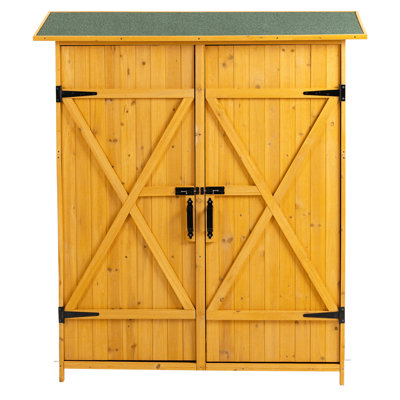 Armoire d'extérieur en bois massif Lean-To